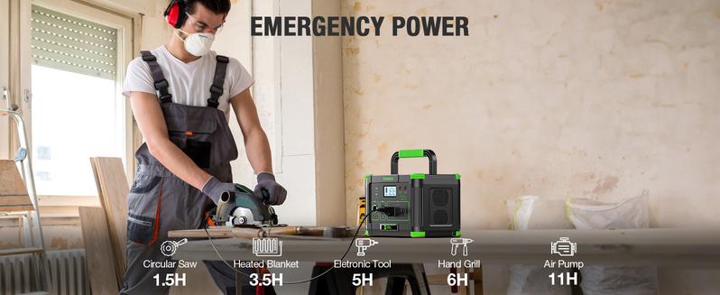 Outdoor Power Station: EBL 500W Solar Generator w/ 519Wh Battery & 10 Ports | Powers Your Camping, Road Trips & Emergencies Outdoor Power Station: EBL 500W Solar Generator w/ 519Wh Battery & 10 Ports | Powers Your Camping, Road Trips & Emergencies