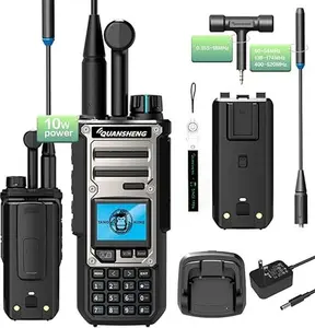 Quansheng TK-11 8 10W Walkie Talkie High Power with NOAA Weather Radio CB 999  Channels USB-C Charging