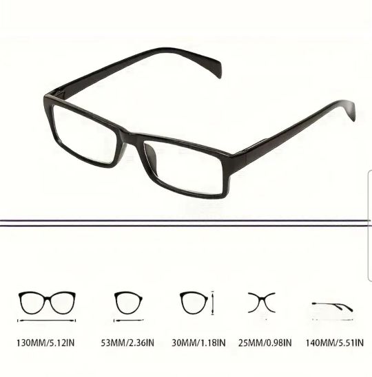 One Power Auto-Focus Reading Glasses, Lightweight Frames, 5 Styles to Choose From, Flexible Focus Optics, 0.5 to 2.5 Power Diopter, Unisex Design