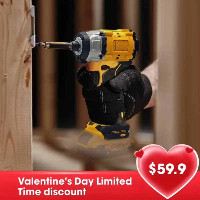20V 1/4" High Torque Cordless Power Drill Impact Driver - Compatible With DeWalt Batteries, 0-2800RPM, Operating Indicator Light, DIY Essential For Home Repair, Valentine's Day Gift