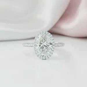 2.0ct Oval-cut Diamond Option Four Prong Engagement Ring