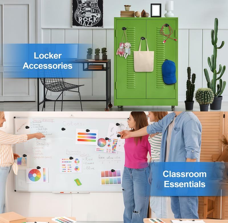 Fridge Magnets Refrigerator Whiteboard Small Strong Magnet Classroom Kitchen Accessories Decorative Locker Set Black Matte Office Calendar Refrigerador Magnetic Cute Crafts Homedecor