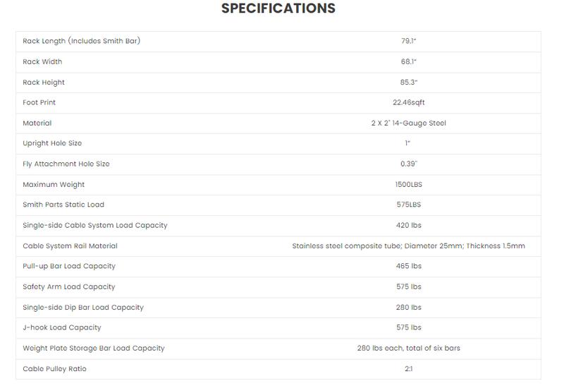 Upgrade M1 2.0 Multi-functional Smith Machine with Powerful Storage System smith machine squat machine power rack