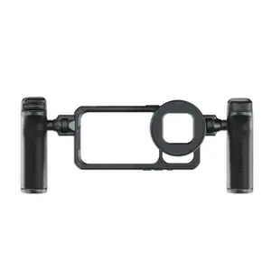 PGYTECH ProShot Phone Video Cage Kit for iPhone 17 Pro 17 Pro Max, Quick Release Dual Handle Grip Rig with Bluetooth Remote, Aluminum Phone Cage with Cold Shoe 67mm Filter Ring for Vlogging/Phone Photographer