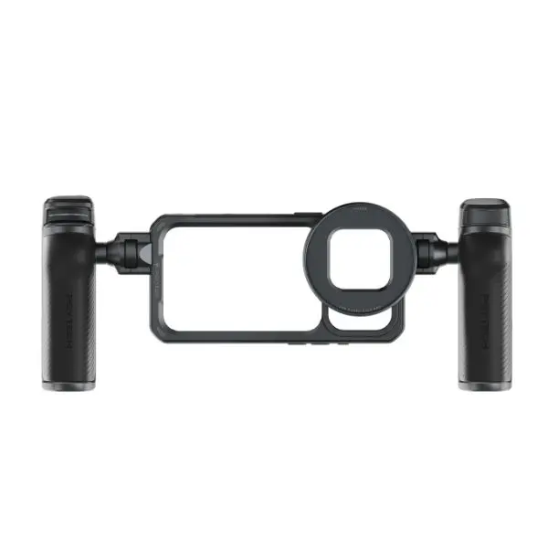 PGYTECH ProShot Phone Video Cage Kit for iPhone 17 Pro 17 Pro Max, Quick Release Dual Handle Grip Rig with Bluetooth Remote, Aluminum Phone Cage with Cold Shoe 67mm Filter Ring for Vlogging/Phone Photographer