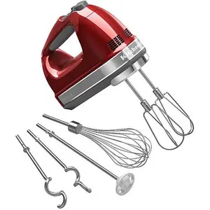 KitchenAid 9-Speed Hand Mixer with Accessories - Candy Apple Red