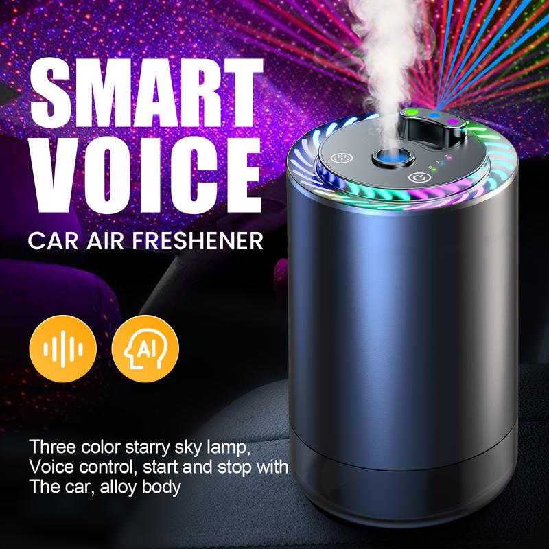 Smart Voice Car Air Freshener Rolls-Royce Starry Sky Light 2X50ML Natural Perfume 24h Lasting Fragrance Suitable For Cars, Homes, Offices，Best Gift For Christmas.
