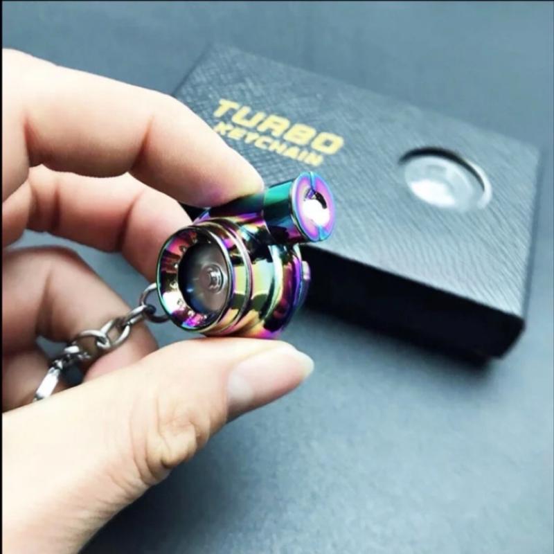 Rechargeable Metal Turbo keychain with sound