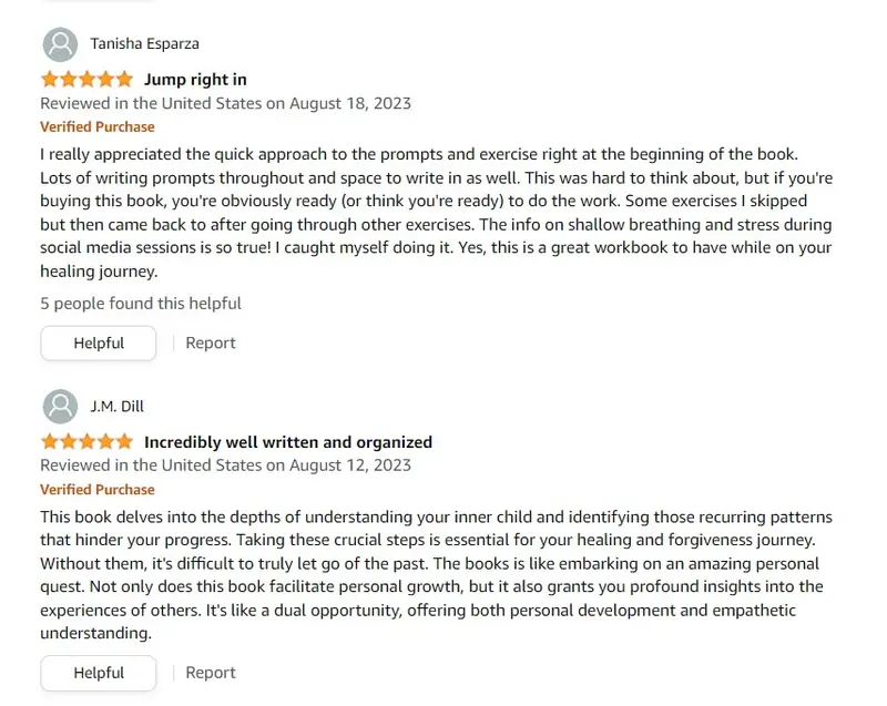 Product Introduction of Inner Child Recovery Workbook: Heal Childhood Trauma, Abandonment, Neglect, and Abuse. Includes Prompts, Exercises and Activities to Overcome Trust Issues, Low Self-Esteem and Cultivate Self-Love, Parenting book 21