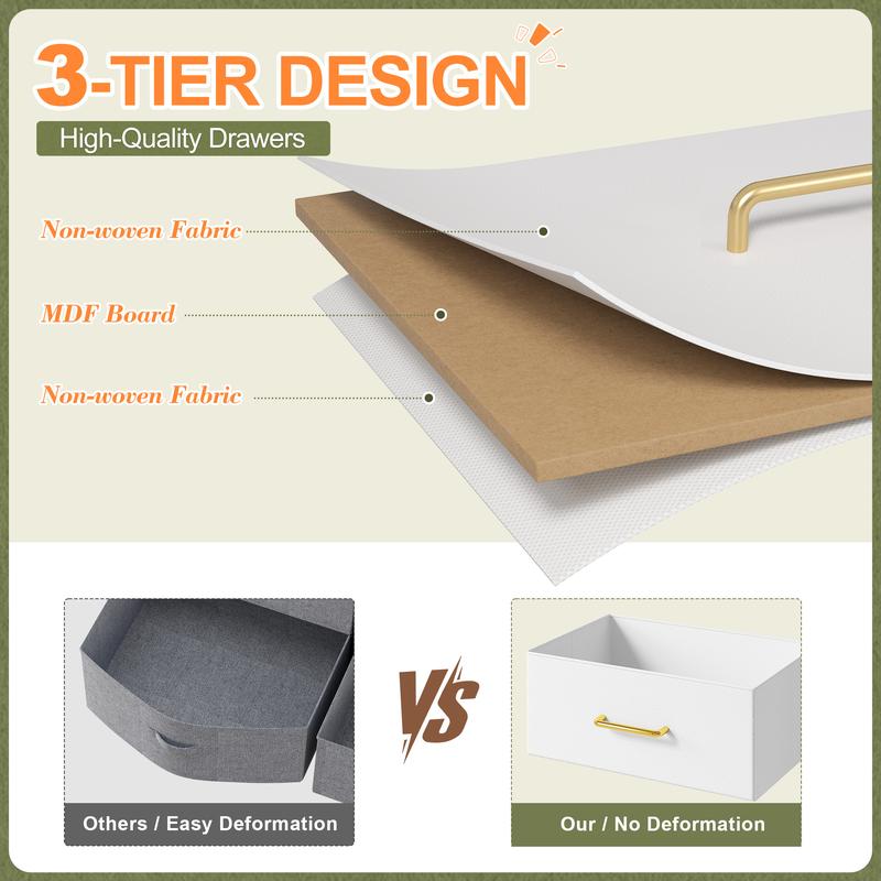 【LaborDaySale】Raybee 11 Drawers Dresser for Bedroom 31'' Height,Sturdy TV Stand with LED & power outlets & 4 hooks Drawerorganizer,Chest of Drawers,Storage Bin Cabinet Furniture 【LaborDaySale】Raybee 11 Drawers Dresser for Bedroom 31'' Height,Sturdy TV Stand with LED & power outlets & 4 hooks Drawerorganizer,Chest of Drawers,Storage Bin Cabinet Furniture