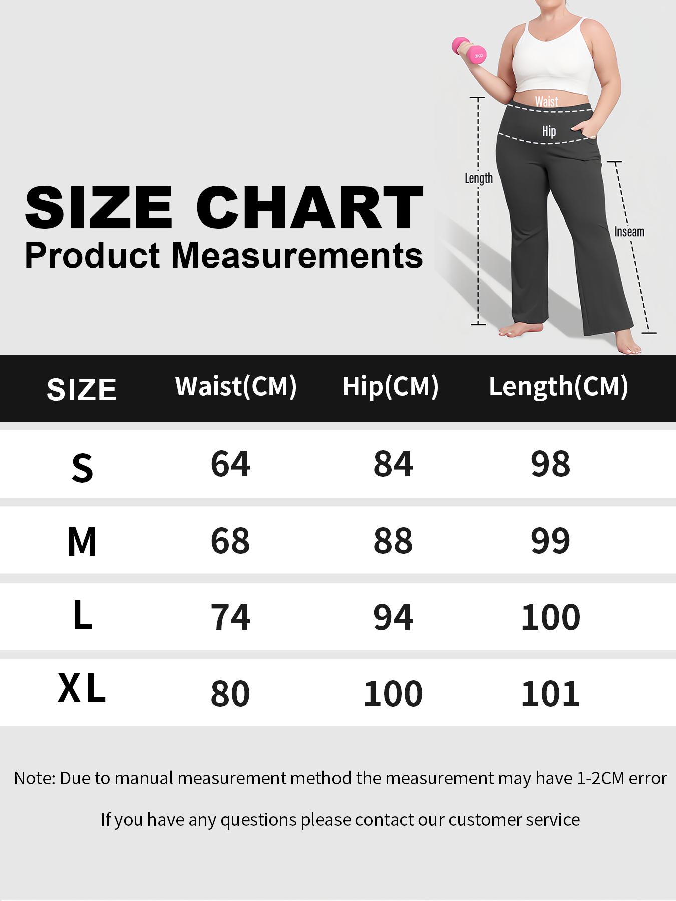 1-Pack Black Plus Size High-Waisted Flare Pants, Tummy Control Stretch Wide-Leg Bell-Bottoms with Pockets, Stretch Pockets Casual Formal All-Season Wear, Wide-Leg Flare,  High-Waisted Tummy Contro