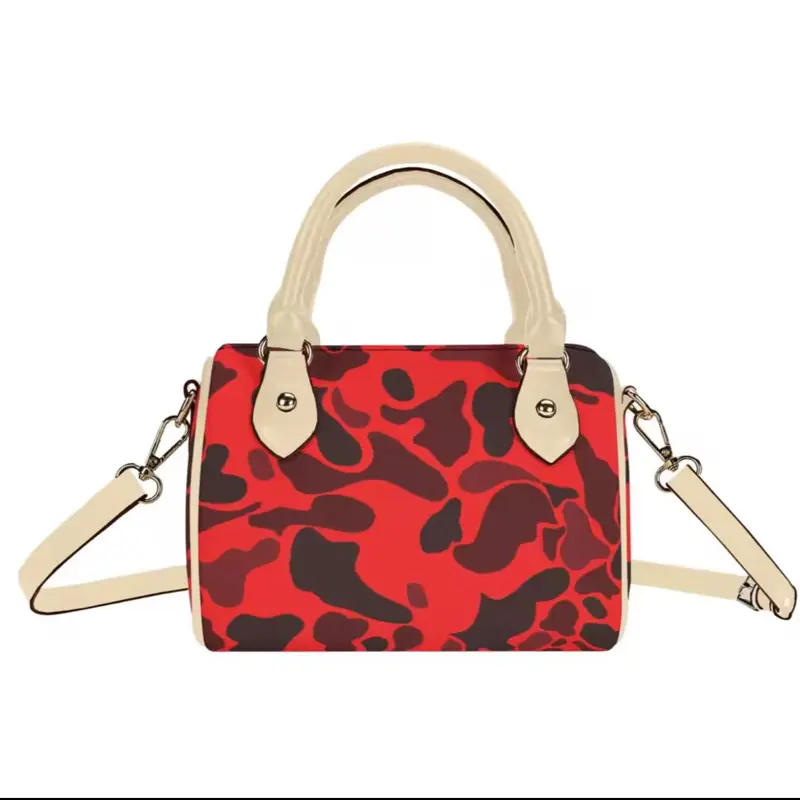 Red camo bag