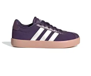 Adidas VL Court 3.0 Aurora Plum Zero Metalic Pink Gum (GS) JS3485 New