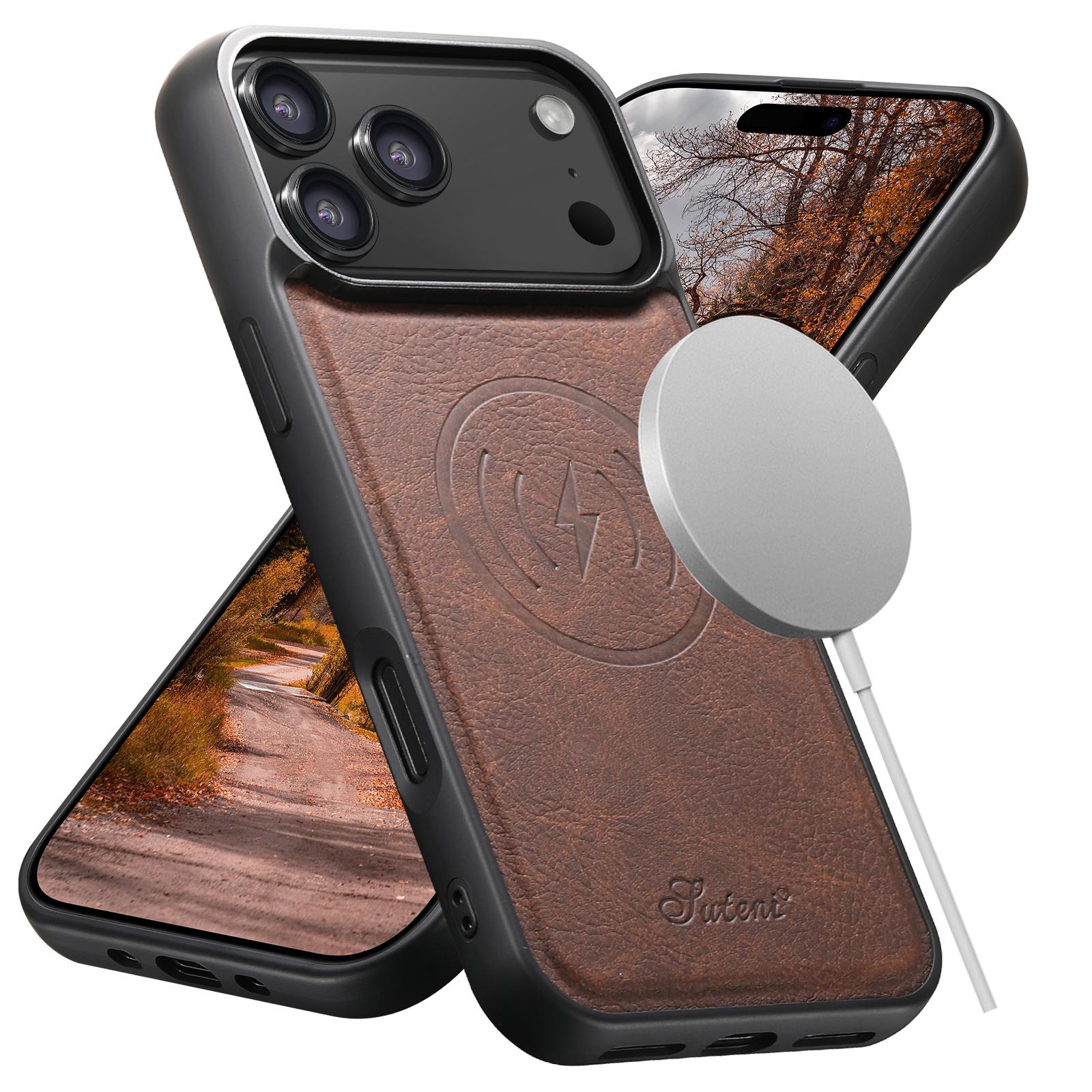 Wallet Case for iPhone 17 Pro Max 17 Air 16 15 14 13 Pro Max with RFID Blocking Card Holder, compatible with MagSafe Magnetic Leather Case for Women Men, Flip Kickstand Shockproof Phone Cases