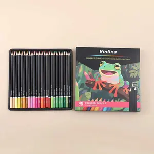 48 Colored Pencils – Professional Color Pencils for Adult Coloring Books,Coloring Pencils with Oil-Based Cores,Soft Core, Art Supplies Gift for Beginners & Adults deluxe office  Gift