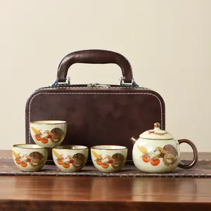 Ru Kiln Gift Box Tea Set Teapot and Teacups Gift Set Tea Set