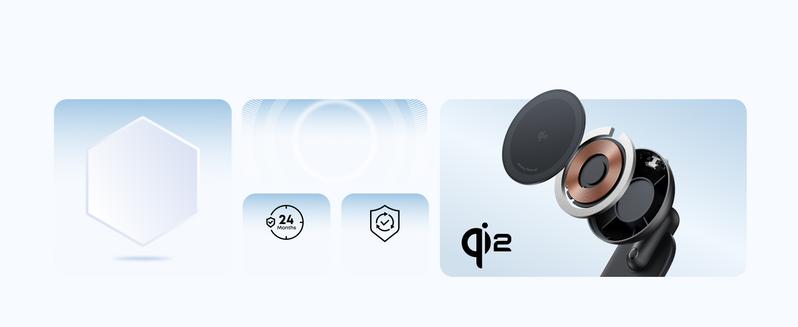 Anker Nano Wireless Car Charger, 360° Adjustable Magnetic Car Charger with Detachable Pad, 15W Qi2 Certified Fast Charging with Alloy Bracket, For iPhone 16/15/14/13/12 Series (Adapter Included)