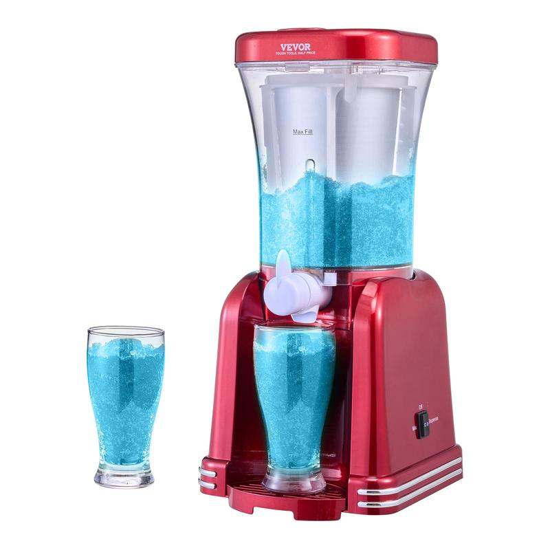 VEVOR Slushy Machine for Home, TikTokShopBlackFriday, 32oz Tank Home-use Margarita Machine, Smoothie Frozen Drink Maker with Food-grade Materials, Slushie Machine for Home DIY, Kids Parties, Red