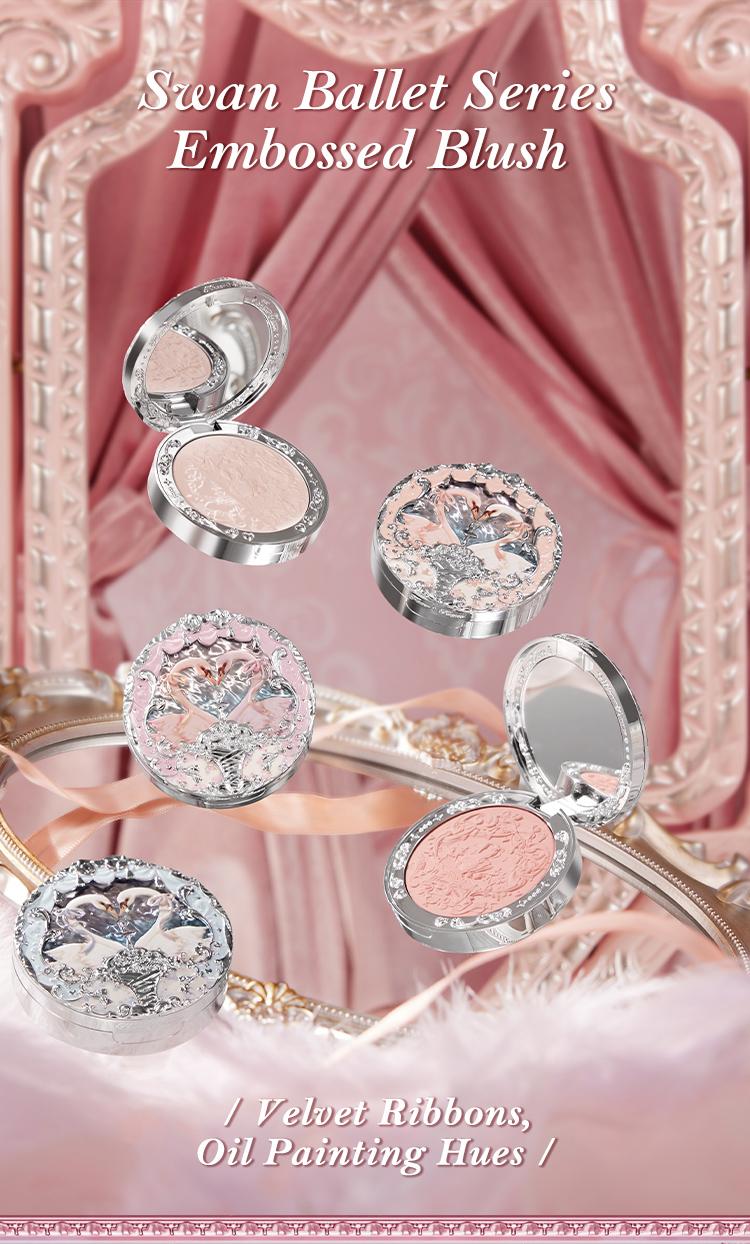Flower Knows Swan Ballet Collection Embossed Blush