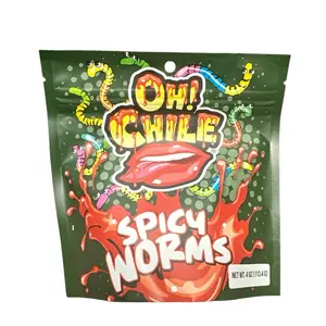 Oh! Chile Spicy Worms 4 oz