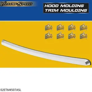Fit For 2007-2013 GMC Sierra GM1235109 10385156 Hood Molding Trim Moulding