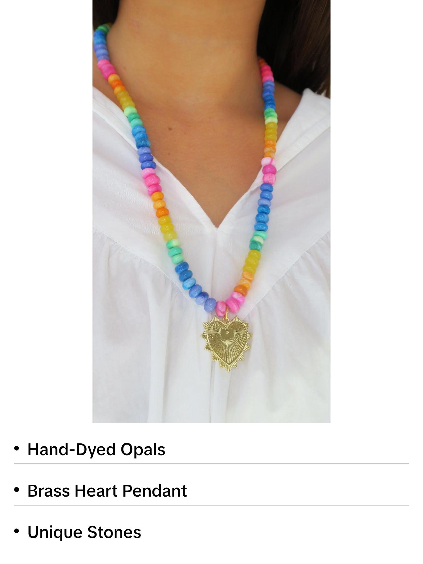 Long Rainbow Paloma Necklace