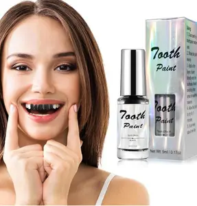Black Tooth Paint,Professional Black Out Teeth Makeup,Quick Dry & Realistic, for Cosplay,Rotten Teeth Makeup and Missing Teeth SFX for Halloween Art Theater