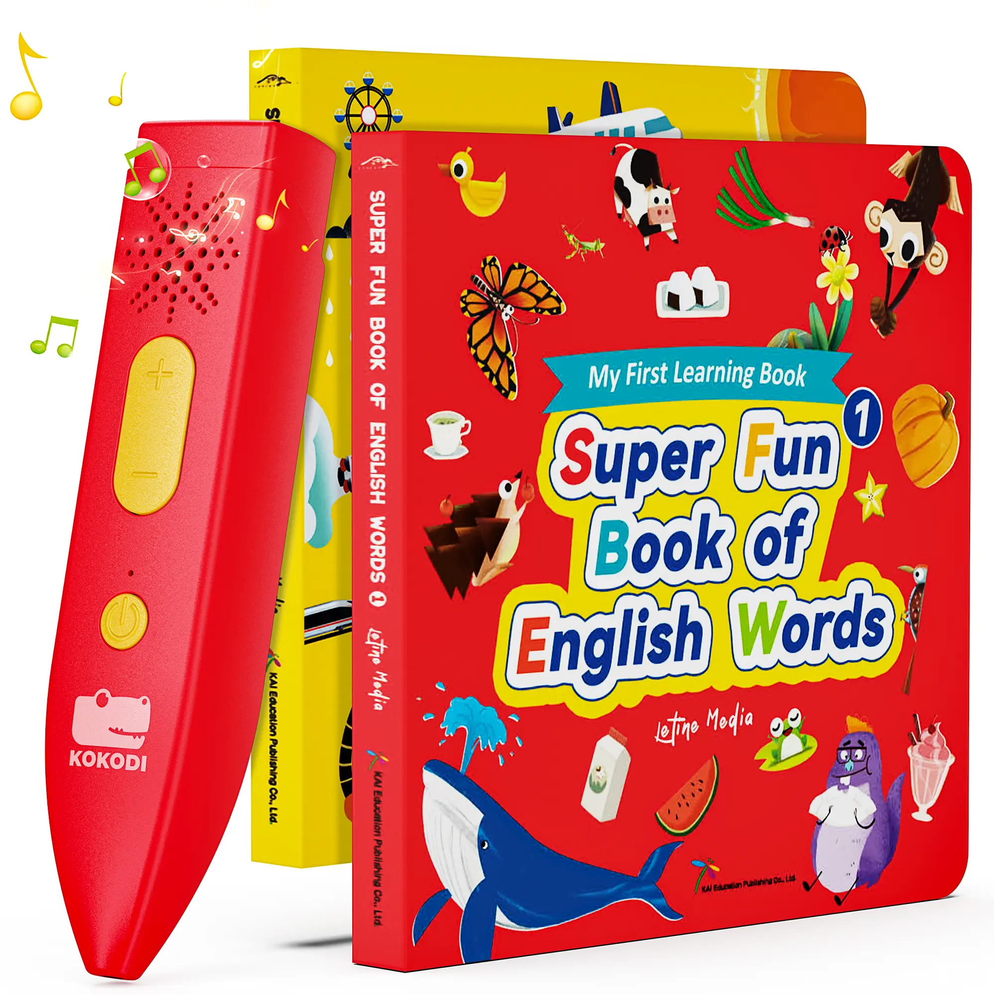 #backtoschool KOKODI Talking Pen Book Set for Toddlers - Fun Interactive Educational Toy with English Words, Mother Goose Nursery Rhymes, 700+ Touch Points, Songs, Sounds, Games, Full Story, Screen-Free Learning Materials, Kids Gift,back to school