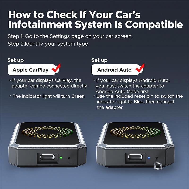 CarPlay AI Box for Netflix YouTube TikTok, Wireless CarPlay & Android Auto Adapter, 3-in-1 Magic Video Streaming Box, Convert Wired to Wireless, Plug & Play Dongle