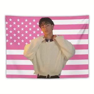 Tapestry Decor trend Actor Poster Malachi Celebrity Tapestry Barton Flag for Living Room Bedroom Wall Hanging for Friends Pink Gift