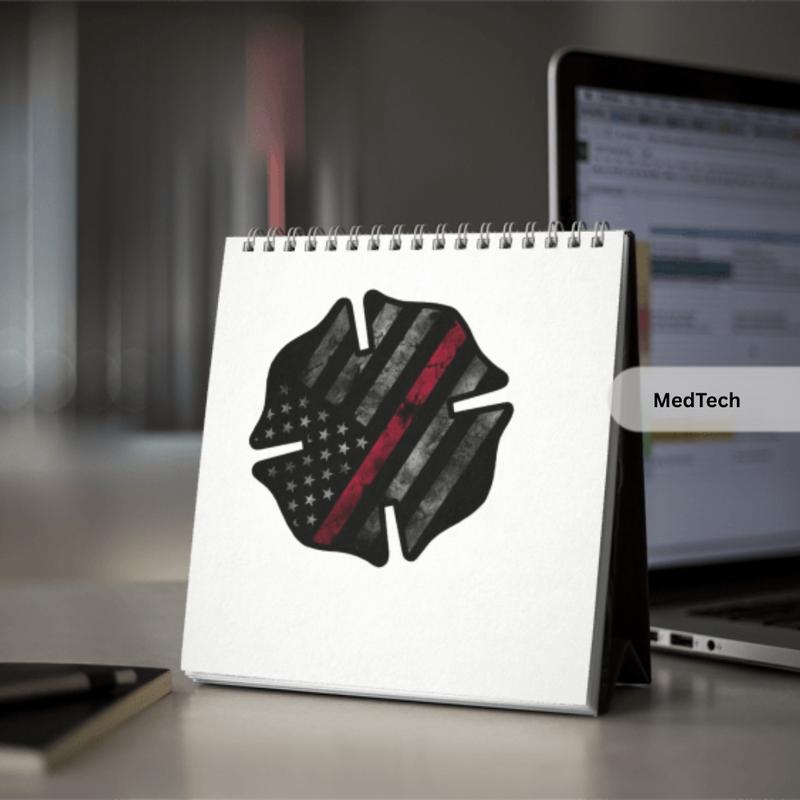 Fire Subdued American Flag Sticker "Final Sale" | Firefighter Support Decal | Weatherproof Viny