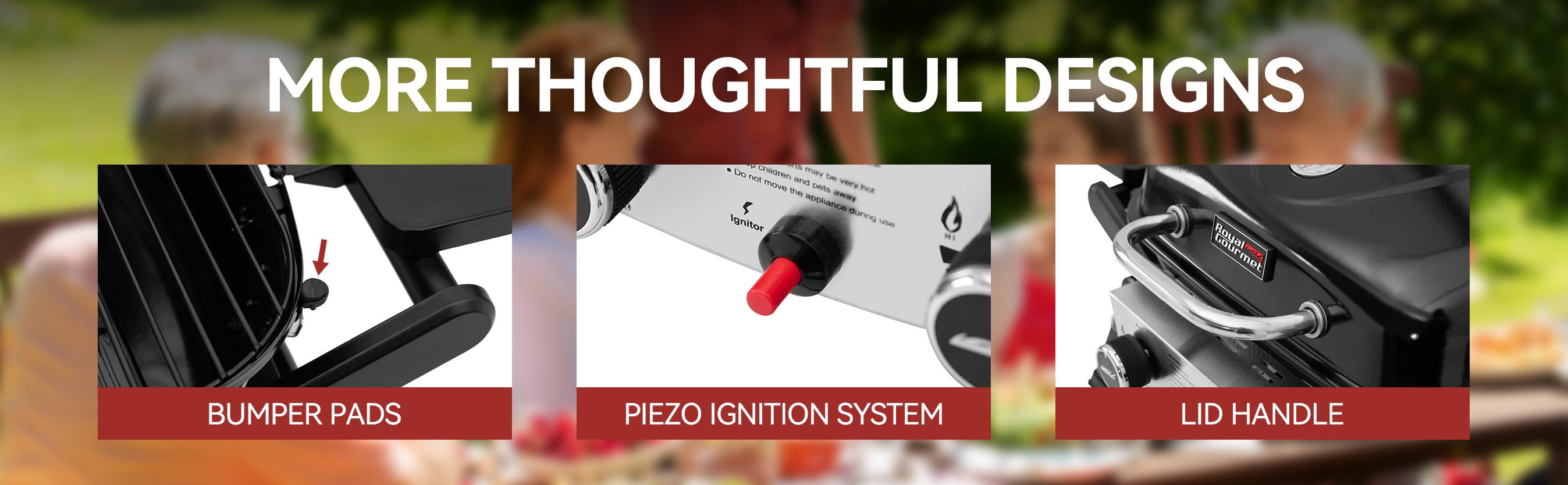 Royal Gourmet 2-Burner Portable Propane Gas Grill, Tabletop Gas Grill for Outdoor Cooking & Grilling with Foldable Side Tables barbecuegrill