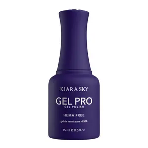 Kiara Sky Gel Pro - Grape Gatsby HEMA-Free + TPO Free Nail Gel Polish | Intense Pigmentation, Long-Lasting Wear | Finish: Cream 15ml
