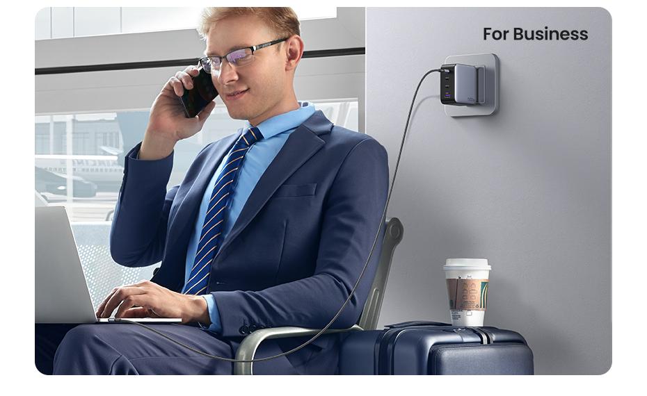 UGREEN 100W/140W/200W Nexode USB C Super Charger. 4-Port GaN Foldable Wall Adapter. Perfect for MacBook Pro/Air, iPad Pro, iPhone 17/16/15 Pro. Fast Charging Charger,September Restock，TikTokShopSpringGlowUp,Greenish