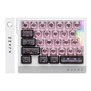 Ajazz AK029 One-Handed Magnetic Keyboard Gaming-Specific Wired Portable Mechanical Keyboard Compatible with PC/MAC/WIN Systems left
