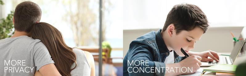 Deconovo Blackout Curtains 2 panels, Gold Star Foil Print Blackout Curtains Room Darkening Thermal Insulated Sun Blocking Grommet Curtains