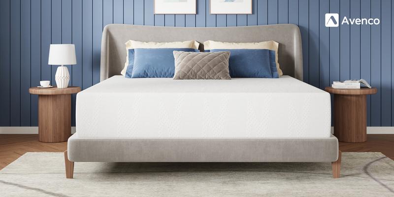 Avenco Gel Memory Foam Mattress 5/6/8/10/12/14 Inch CertiPUR-US Certified Odorless Spine Soothing Sturdy Foundation Premium Bed for Comfort Sleep & Cooling Night Sleep - Breathability