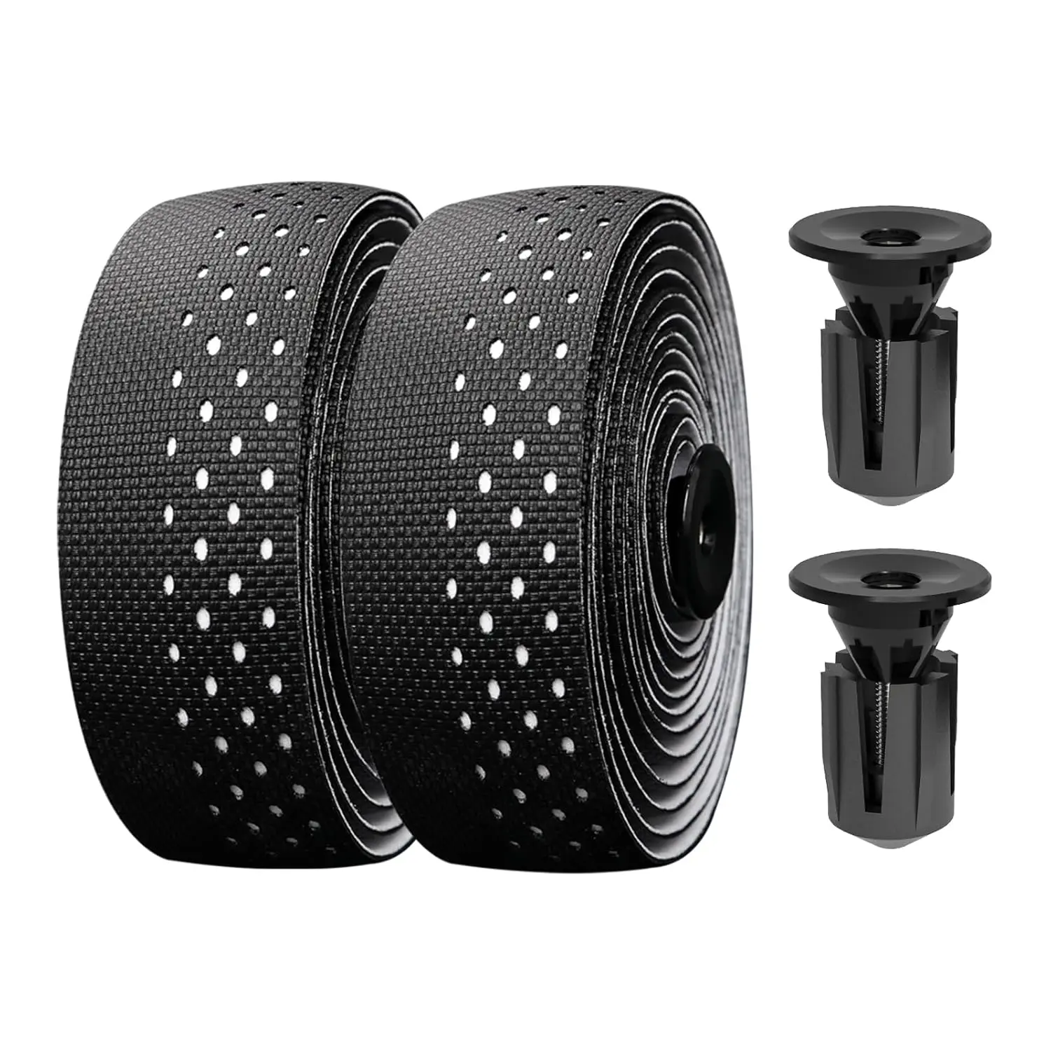 Bike Handlebar Tape, EVA Bike Bar Tape Road Bike, High Stain Resistance Bicycle Handlebars Tape, Extra Thick Soft & Non-Slip Comfortable Bike Grip Tape for Handlebars(Set of 2, Black)