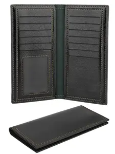 Long Bifold Wallet for Men - PU Leather Clutch with Multiple Card Slots RFID Blocking Anti-Theft Coin Purse,Gifts for Birthday Father's Day,for Business Office