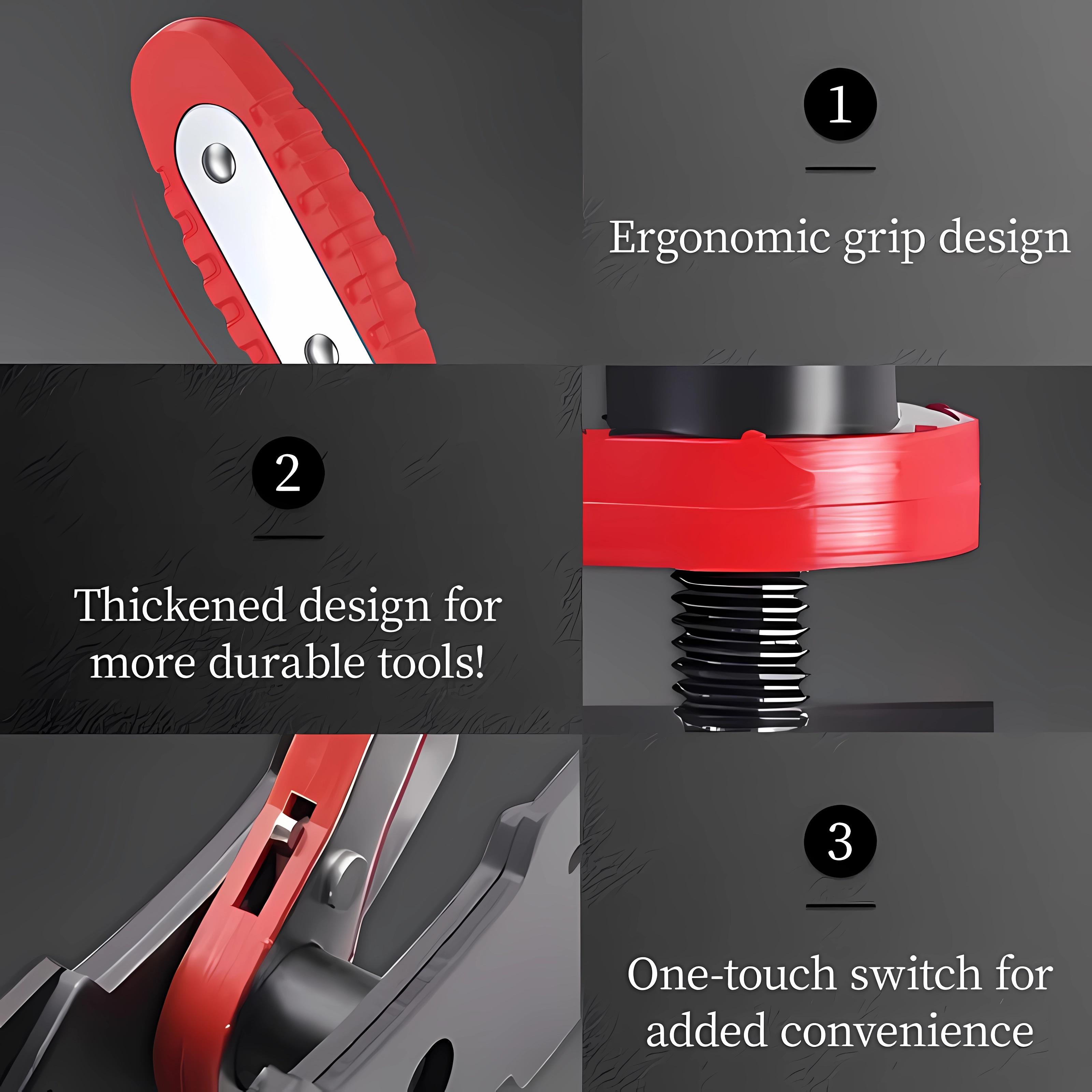 Brake Caliper Piston Press Tool for Single, Dual & Quad Piston Disc Brakes, 360° Rotating Ratchet Wrench with Steel Plates, Effort-Saving Automotive Brake Repair Tool