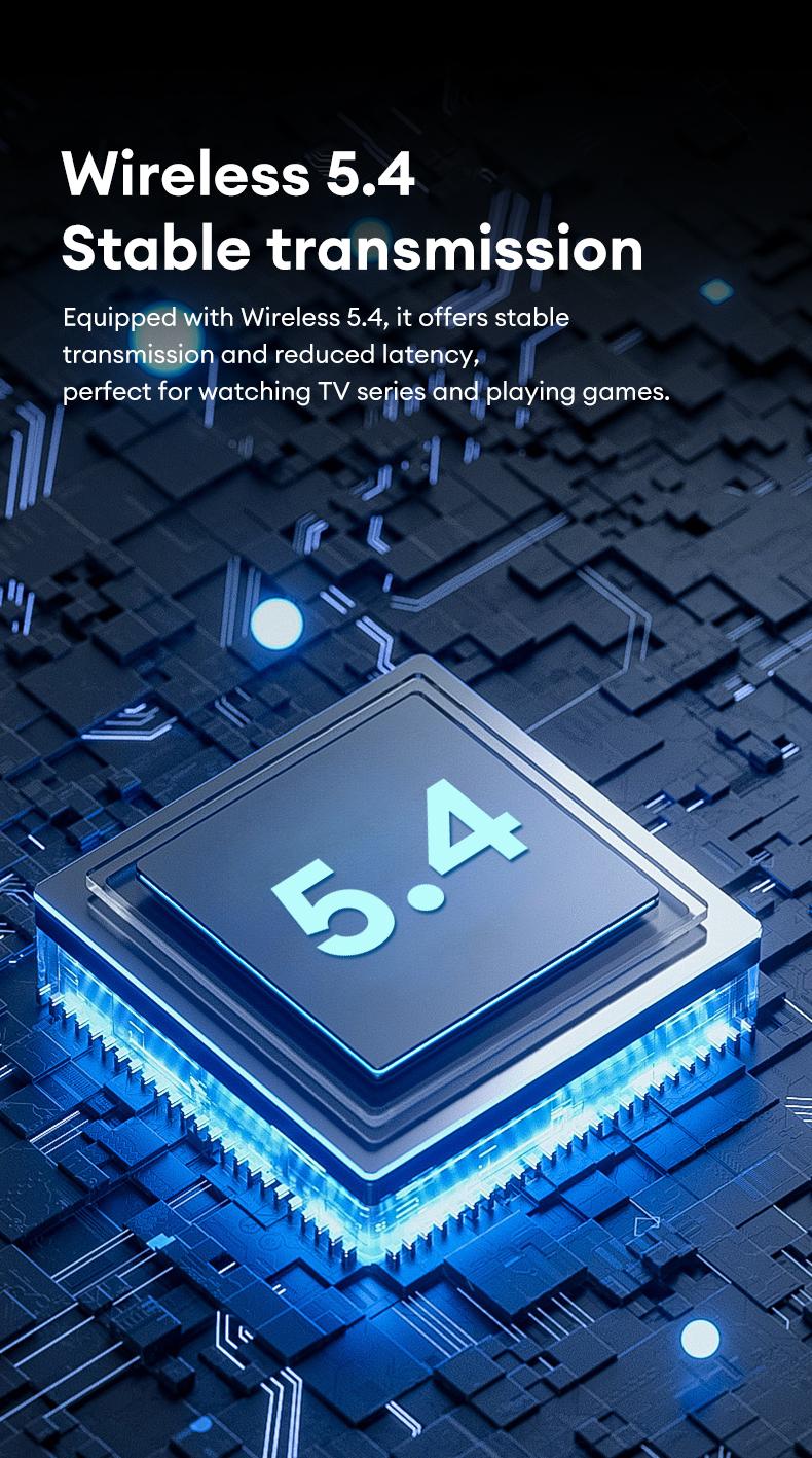 HYUNDAI G06 Bone Conduction Neckband Wireless Earphones with Bluetooth 5.4, Enhanced Surround Sound, 360° Flexible Bending, Lightweight & Comfortable Fit, Ultra-Long Battery Life, Wireless Headphones for Music, Calls & Sports