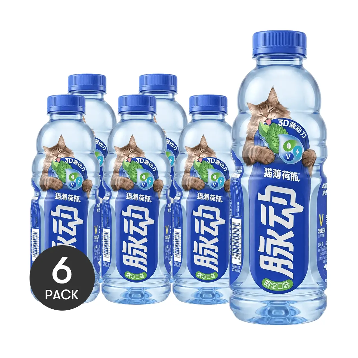 Mizone 6 Pack Electrolyte Sports Drink 20.29 fl oz Each - Vitamin Water, Hydration Recovery, Limited Edition Chinese Beverage