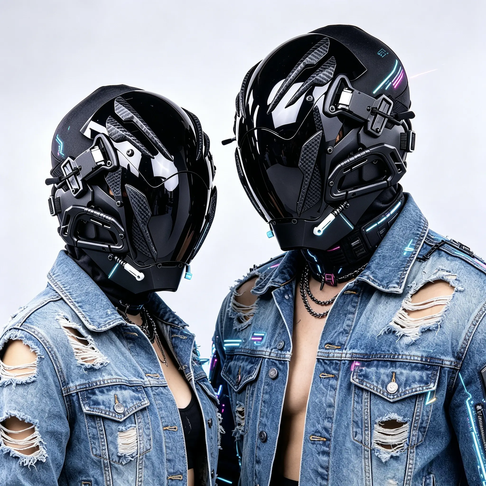 CosTribe Futuristic Ronin Helmet - Rechargeable Mechanical Seamless Balaclava, Sturdy Cyberpunk Polycarbonate Mask with Red LED Lights, Scratch-Resist Visor, Fast Flash Effects, Secure Fit, Glow Party Accessories, Party Prop, Happy Birthday Gift, One Size