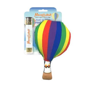 Get a Rise Hot Air Balloon Refillable Catnip Toy - Interactive Plush Cat Toy