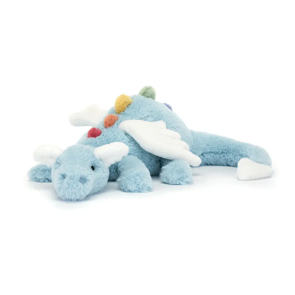 Jellycat Dragon Stuffed Toy - Soft Fantasy Animal Plushie with Animal Print, Cute Collectible Gift for Kids, Bedroom Decor