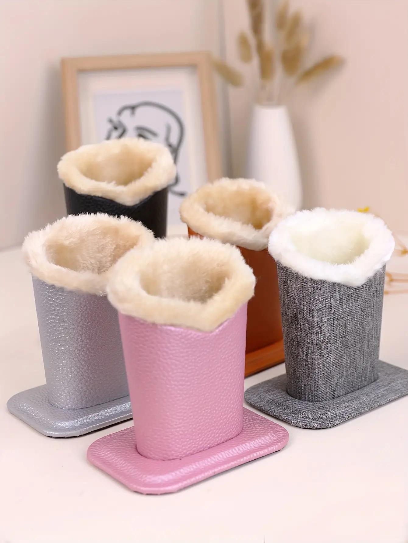 [Plush Lined] Plush Lined Glasses Holder Stand Pack of 1 Protective Desks or Nightstands