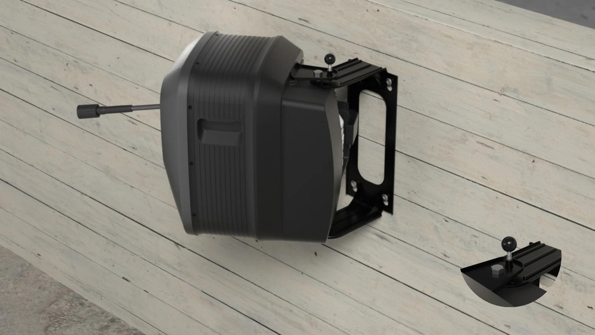 Giraffe Tools Grandfalls G20 Pro Pressure Washer 2400 PSI 2.0 GPM with 65FT Hose Reel 4 Nozzles 180° Swivel Bracket for Car Patios and More