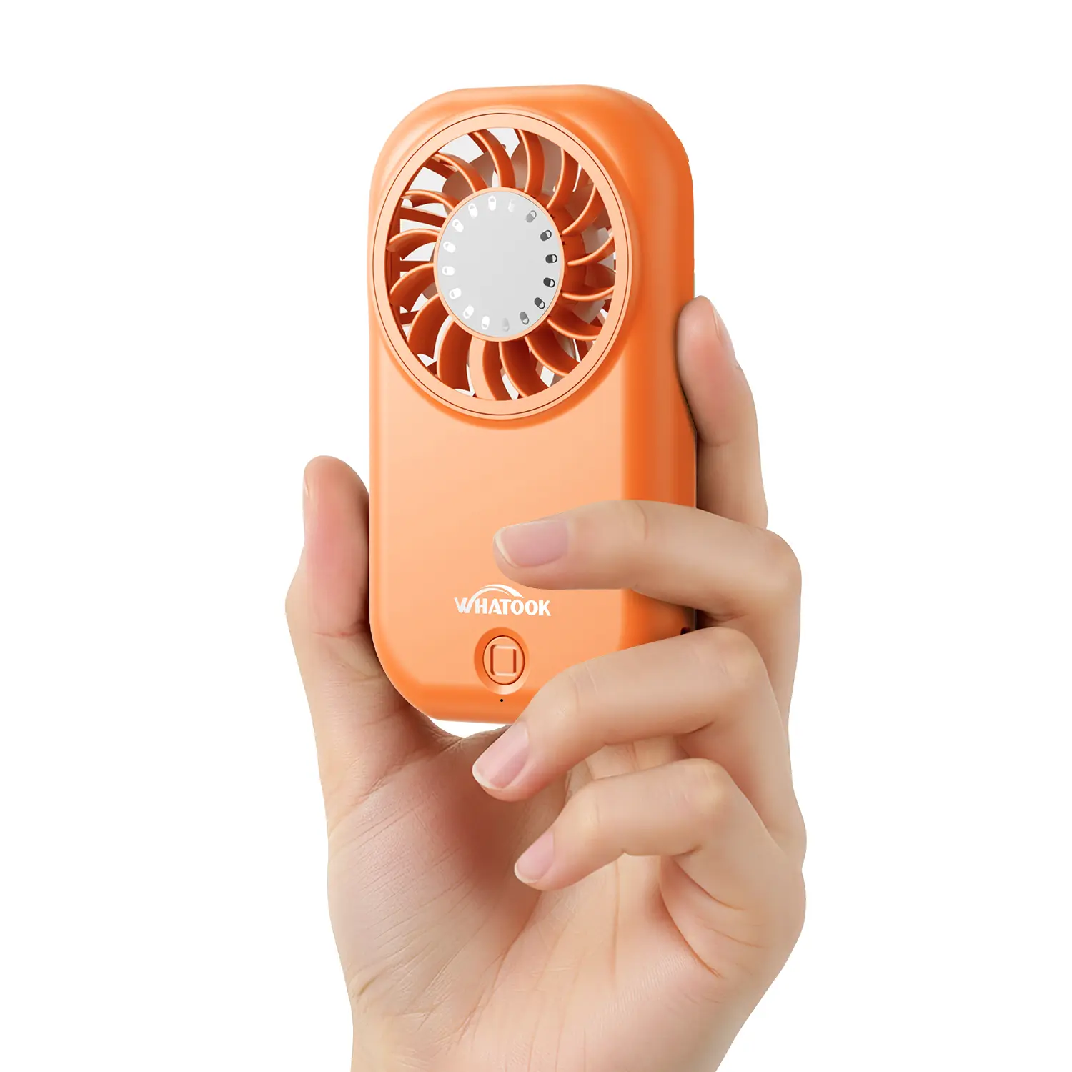 WHATOOK Mini Handheld Fan 11000 RPM High Speed Portable 5 Speeds 56g Ultra-Lightweight USB-C Rechargeable Pocket Fan for Travel Essentials Makeup