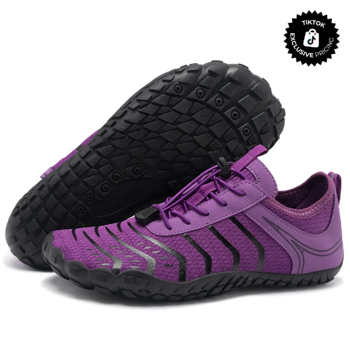 Reazuoy Hiking Barefoot Shoes for Women Bunion-Friendly Shoes Wide Toe Box Zero Drop Sole Sore Feet Friendly Breathable Lightweight Footwear for gym Non-Slip Outsole Walking, Athletic Shoes, Breathable Workout Shoes