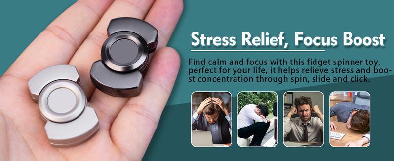 3 in 1 Fidget Spinners for Adults,Spinner Slider Clicker Toys,Magnetic Stainless Steel Bearings for Super,Stable Rotation,Ultimate Stress Relief, Enhanced Focus and Habit Breaking 3 in 1 Fidget Spinners for Adults,Spinner Slider Clicker Toys,Magnetic Stainless Steel Bearings for Super,Stable Rotation,Ultimate Stress Relief, Enhanced Focus and Habit Breaking